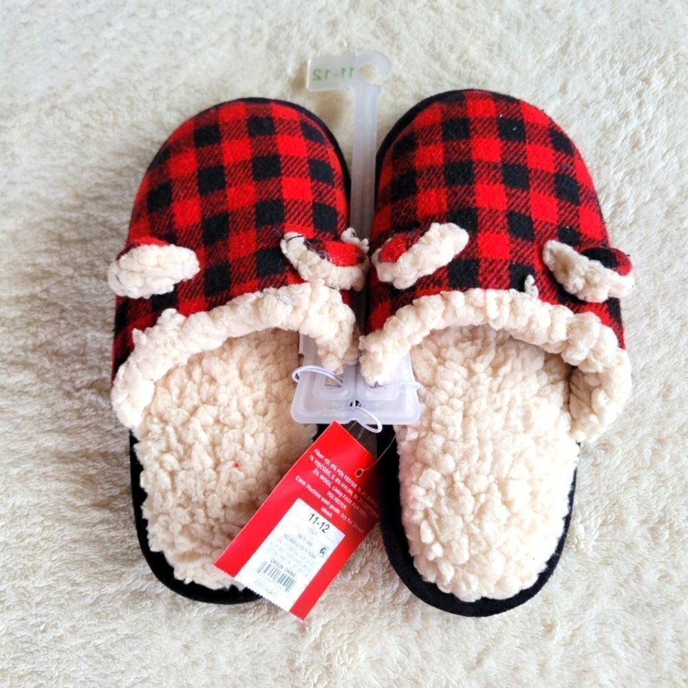 NEW WINTER unisex toddler boy or girl slippers size 11 12